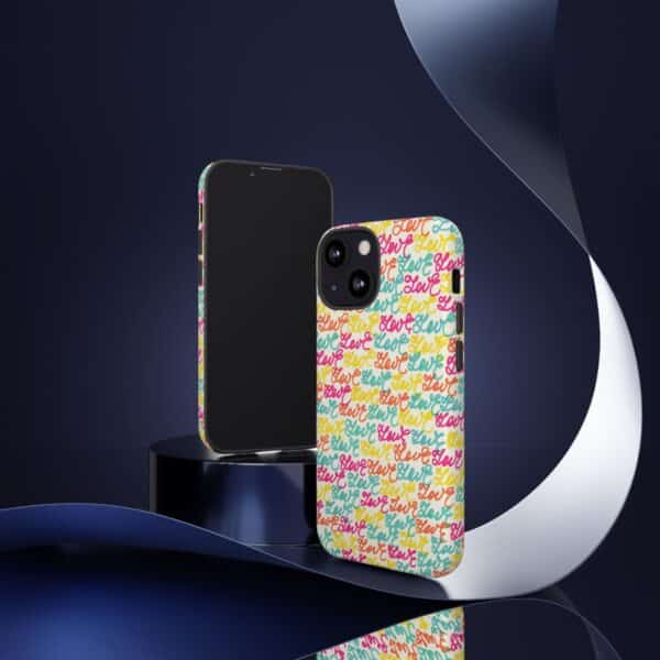 Colorful Love Letters Tough Cases Custom Phone Cases For iPhone Google Pixel and Samsung Series - Image 46