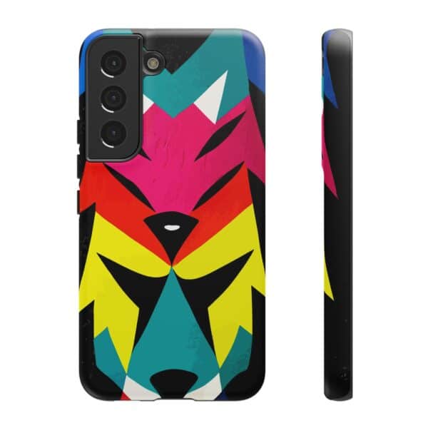 Rainbow Designs Wolf Head On Tough Cases Custom Phone Cases For iPhone Google Pixel and Samsung Series - Image 85