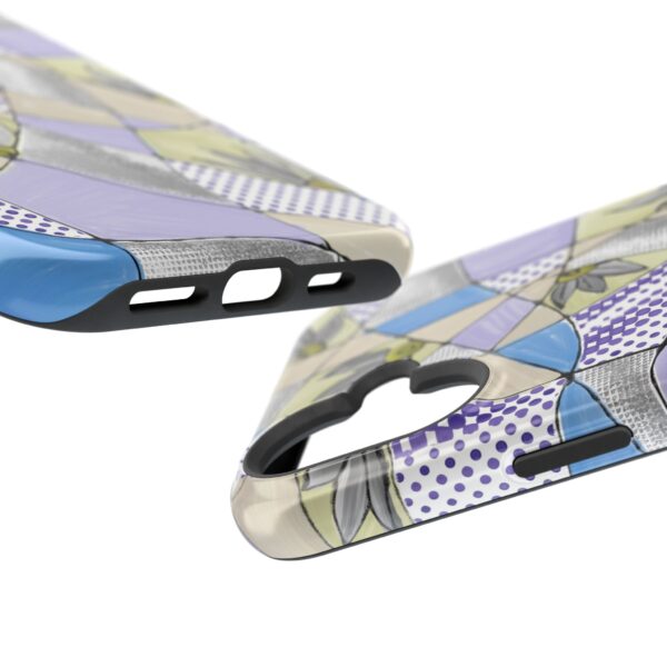 Wave Tiles | Floral Magnetic Tough Case for iPhone - Image 4