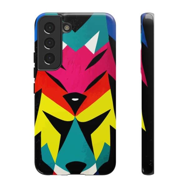 Rainbow Designs Wolf Head On Tough Cases Custom Phone Cases For iPhone Google Pixel and Samsung Series - Image 83