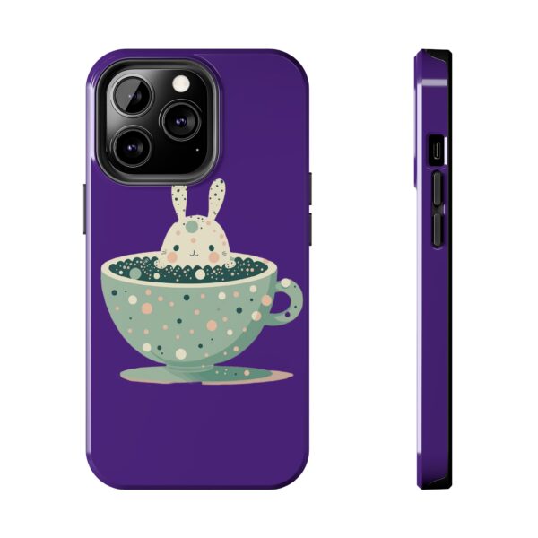 Cute Bunny in a Coffee Cup On Tough Phone Cases, Case-Mate Custom Phone Case For iPhone Series - Image 48