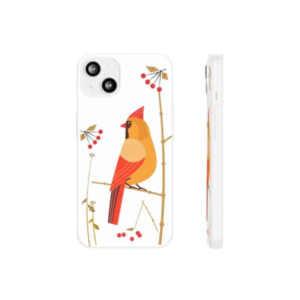 Red Cardinal Female On Flexi Cases Custom Phone Cases For iPhone and Samsung Series - Image 127