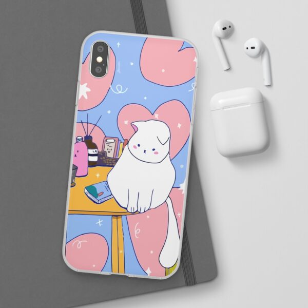 White Cat Flexi Cases For Samsung and iPhone - Image 109