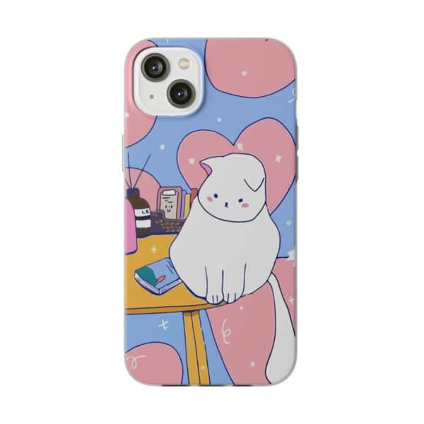 White Cat Flexi Cases For Samsung and iPhone - Image 233