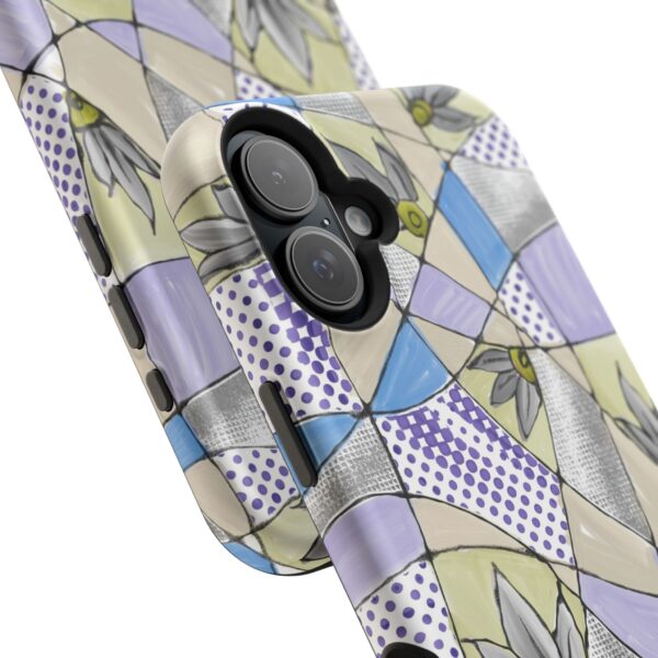 Wave Tiles | Floral Magnetic Tough Case for iPhone - Image 111
