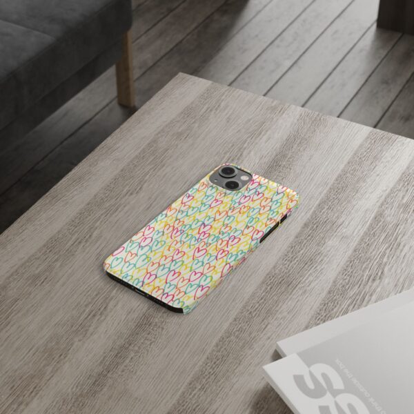 Colorful Hearts On Slim Phone Cases Case-Mate Custom Phone Cases For iPhone and Samsung Series - Image 57