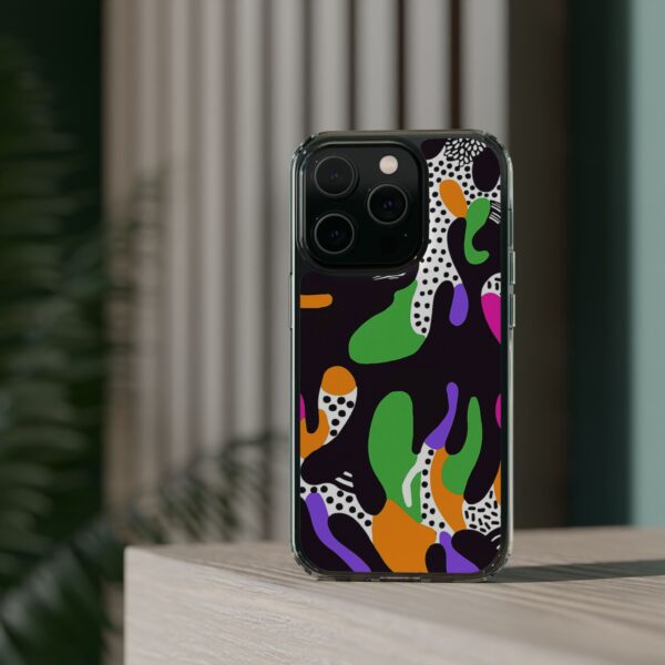 Colorful shapes Clear Cases For Samsung iPhone - Image 58