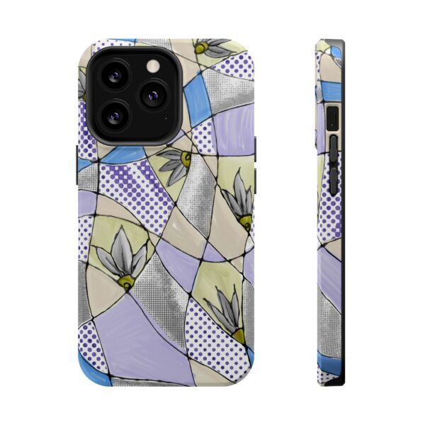 Wave Tiles | Floral Magnetic Tough Case for iPhone - Image 53