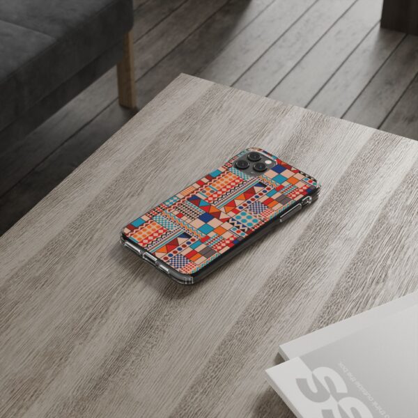 Patchwork Pattern Clear Cases For iPhone and Samsung - Image 41