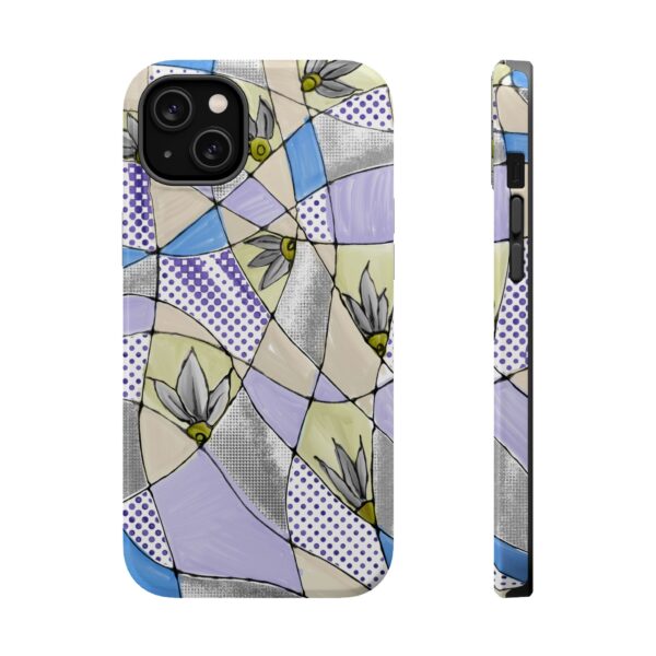 Wave Tiles | Floral Magnetic Tough Case for iPhone - Image 21
