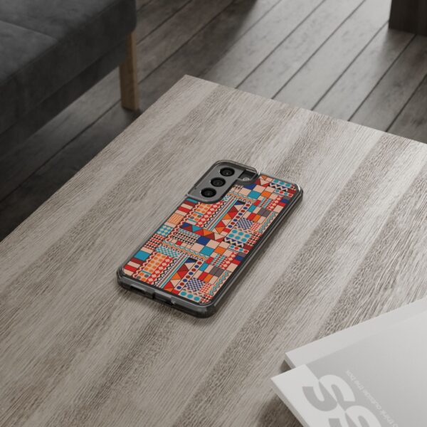 Patchwork Pattern Clear Cases For iPhone and Samsung - Image 44