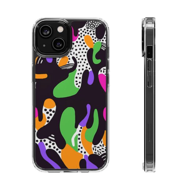 Colorful shapes Clear Cases For Samsung iPhone - Image 52