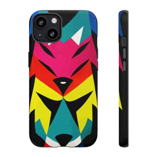 Rainbow Designs Wolf Head On Tough Cases Custom Phone Cases For iPhone Google Pixel and Samsung Series - Image 41