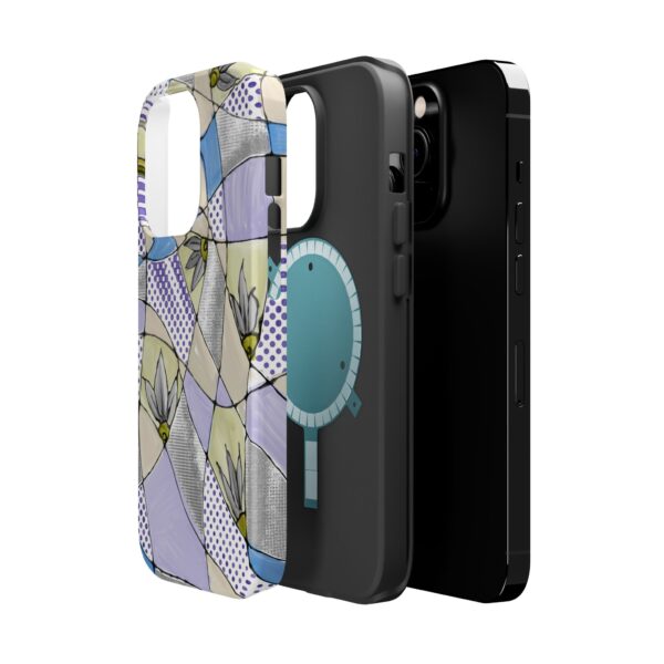 Wave Tiles | Floral Magnetic Tough Case for iPhone - Image 14