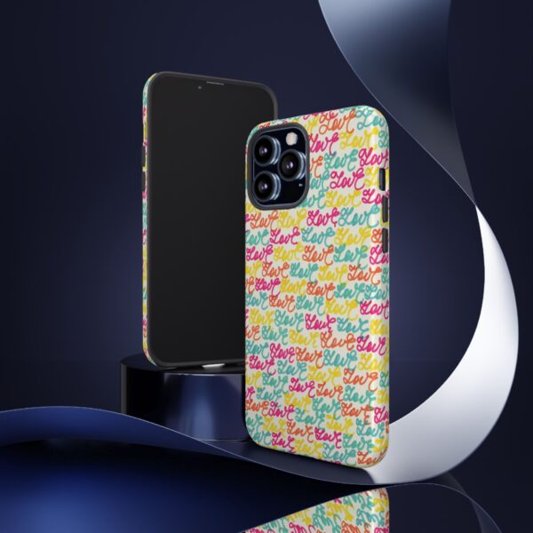 Colorful Love Letters Tough Cases Custom Phone Cases For iPhone Google Pixel and Samsung Series - Image 52