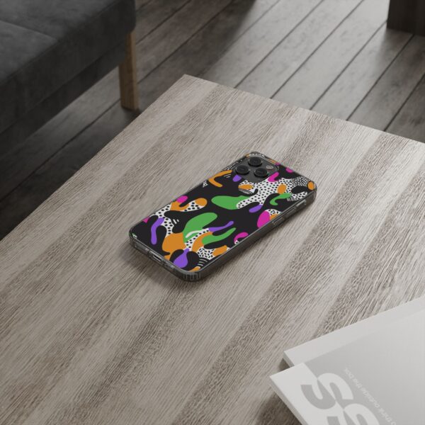 Colorful shapes Clear Cases For Samsung iPhone - Image 29
