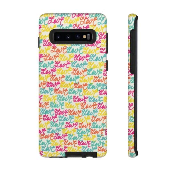 Colorful Love Letters Tough Cases Custom Phone Cases For iPhone Google Pixel and Samsung Series - Image 18
