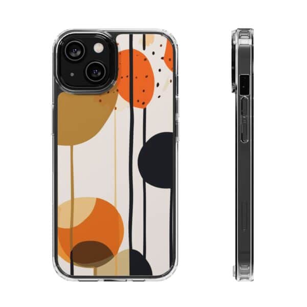 Orange Floral and Polka Dot Clear Cases - Image 52
