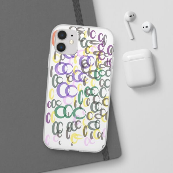 Colorful. Circles Flexi Cases For iPhone Samsung - Image 36