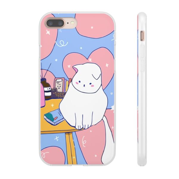 White Cat Flexi Cases For Samsung and iPhone - Image 4