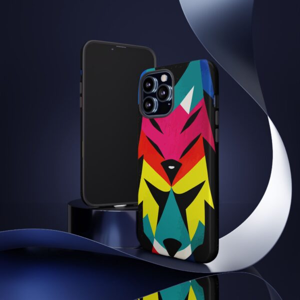 Rainbow Designs Wolf Head On Tough Cases Custom Phone Cases For iPhone Google Pixel and Samsung Series - Image 52