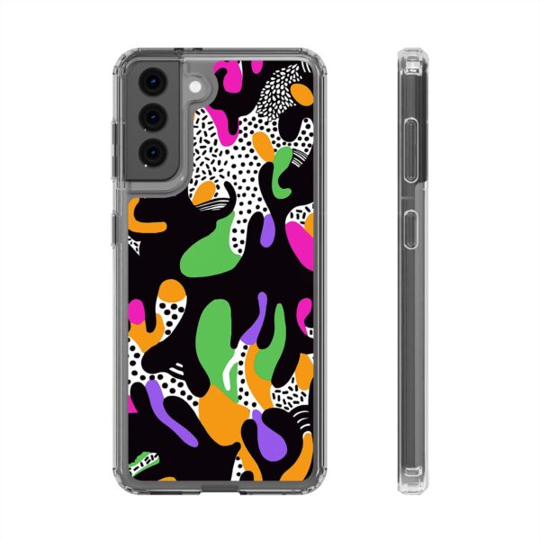 Colorful shapes Clear Cases For Samsung iPhone - Image 13