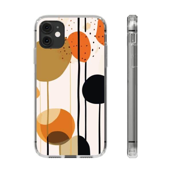 Orange Floral and Polka Dot Clear Cases - Image 34