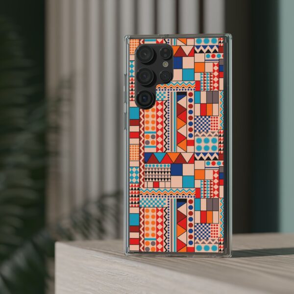 Patchwork Pattern Clear Cases For iPhone and Samsung - Image 51