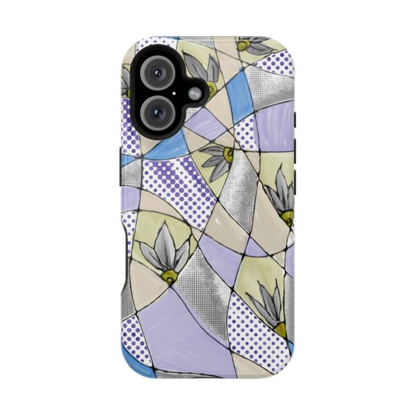 Wave Tiles | Floral Magnetic Tough Case for iPhone - Image 101