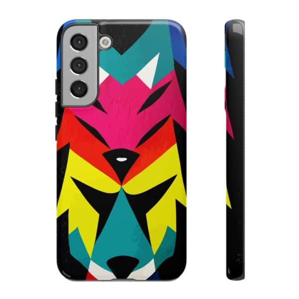 Rainbow Designs Wolf Head On Tough Cases Custom Phone Cases For iPhone Google Pixel and Samsung Series - Image 87