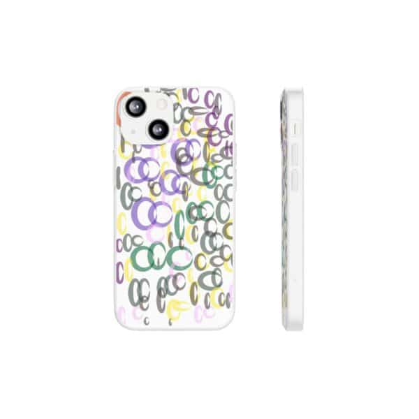Colorful. Circles Flexi Cases For iPhone Samsung - Image 130