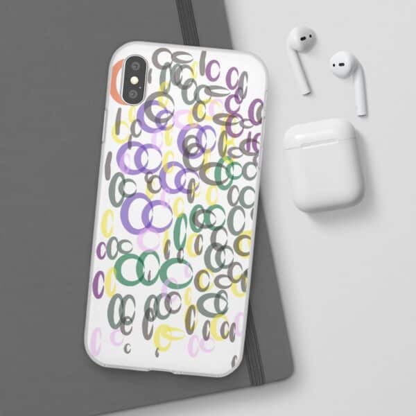Colorful. Circles Flexi Cases For iPhone Samsung - Image 24