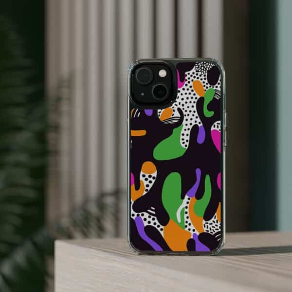 Colorful shapes Clear Cases For Samsung iPhone - Image 54