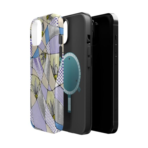 Wave Tiles | Floral Magnetic Tough Case for iPhone - Image 6