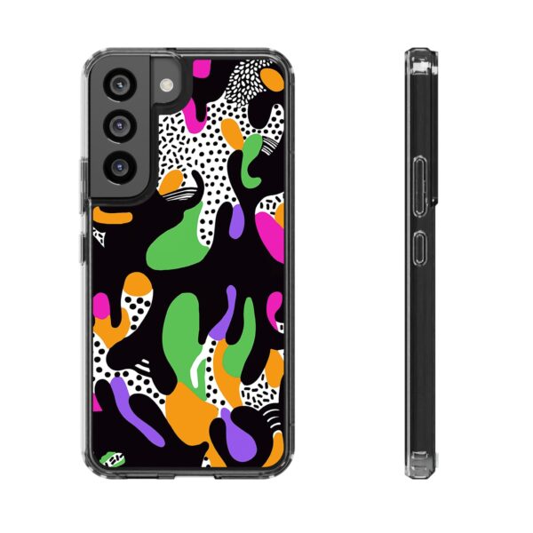 Colorful shapes Clear Cases For Samsung iPhone - Image 43