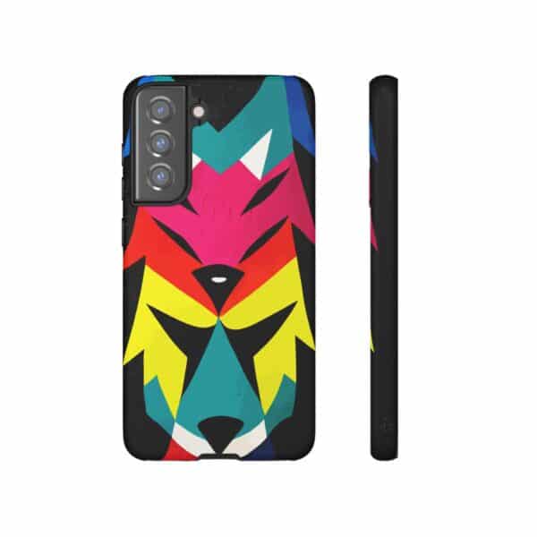 Rainbow Designs Wolf Head On Tough Cases Custom Phone Cases For iPhone Google Pixel and Samsung Series - Image 81