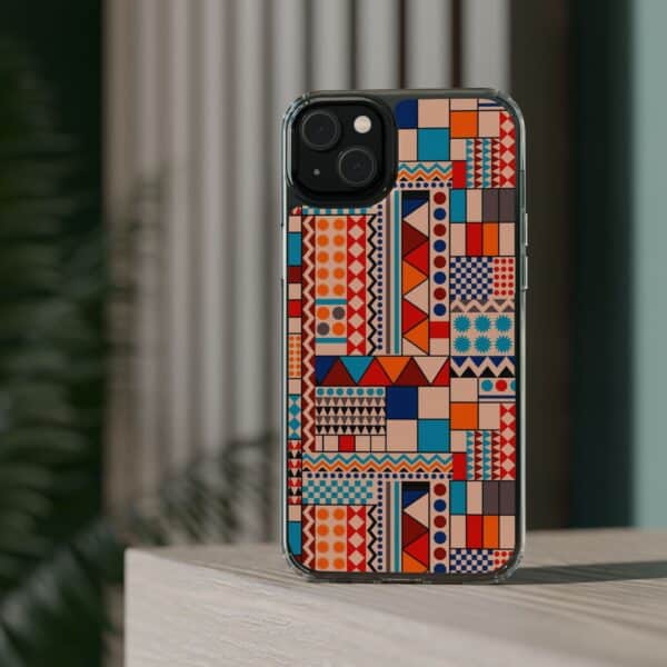 Patchwork Pattern Clear Cases For iPhone and Samsung - Image 62