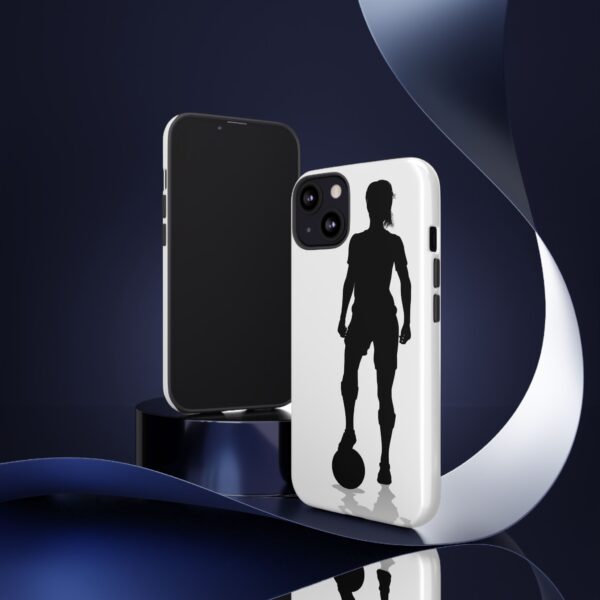 Silhouette Football Player Women Tough Cases Custom Phone Cases For iPhone Google Pixel and Samsung Series - Image 33