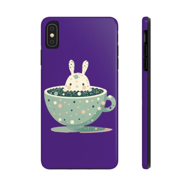 Cute Bunny in a Coffee Cup On Tough Phone Cases, Case-Mate Custom Phone Case For iPhone Series - Image 10