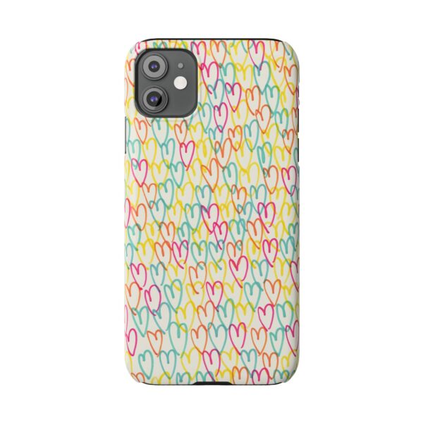 Colorful Hearts On Slim Phone Cases Case-Mate Custom Phone Cases For iPhone and Samsung Series - Image 11