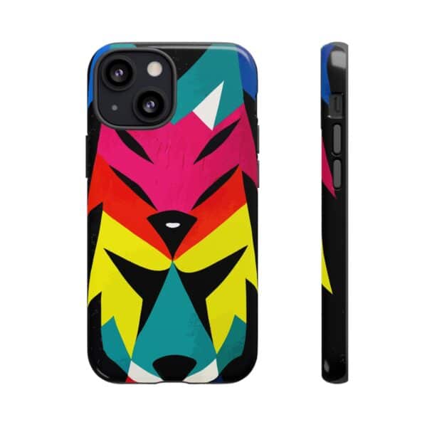 Rainbow Designs Wolf Head On Tough Cases Custom Phone Cases For iPhone Google Pixel and Samsung Series - Image 43